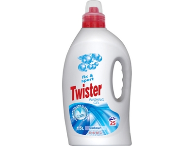 TWISTER prací gel Color s marseillským mýdlem Fix + Sport 1,5 l