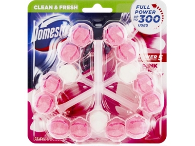 DOMESTOS Power 5 WC blok Pink Magnolia 3 x 55 g