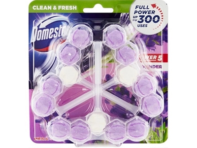 DOMESTOS Power 5 WC blok Lavender 3 x 55 g