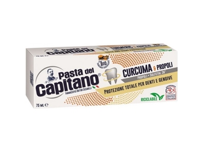 PASTA DEL CAPITANO zubní pasta Turmerik and Propolis 75 ml     6100