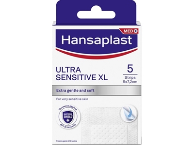 HANSAPLAST Ultra Sensitive XL silikonová náplast 5 ks