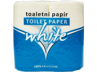 TOALETNÍ papír White bílý 2vstvý 4 ks