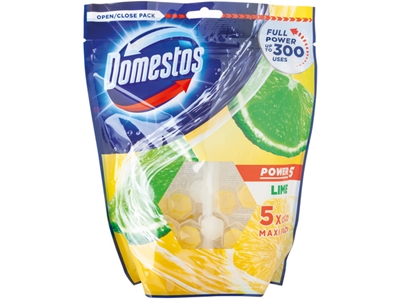 DOMESTOS Power 5 Lime WC blok 5 x 55 g