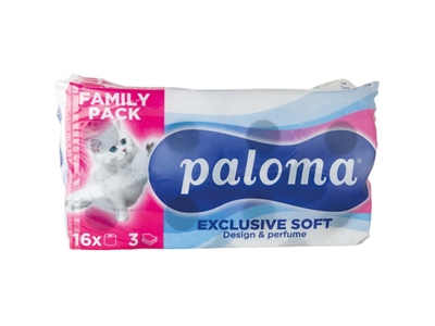 TOALETNÍ PAPÍR Paloma Exclusive Soft 3vrstvý  16 ks