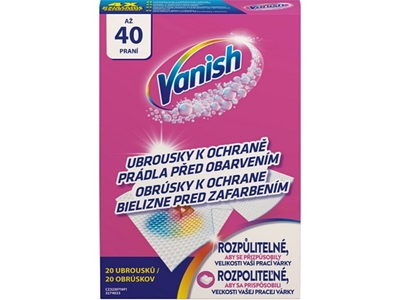 VANISH Color 40 praní  ubrousky proti obarvení prádla