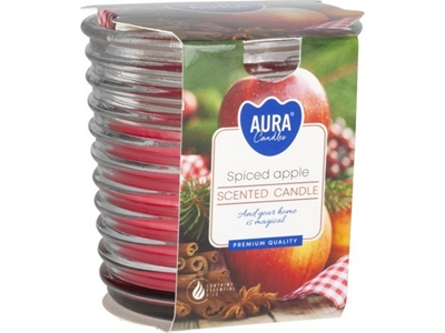 SVÍČKA vonná v žebrovaném obalu Spiced Apple 130 g