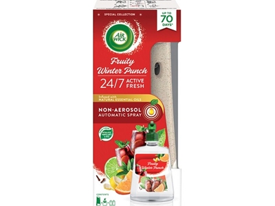 AIR WICK Active Fresh difúzér + náplň Zimní punč 228 ml vodní báze