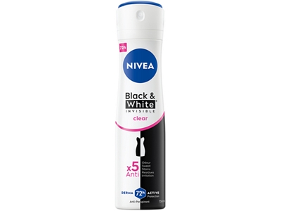 NIVEA deo sprej AP Black and White Clear 150 ml