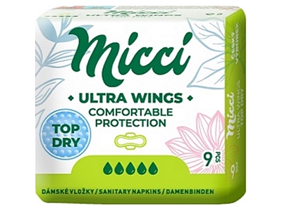 MICCI Ultra Wings Top Dry s křidélky 9 ks  124